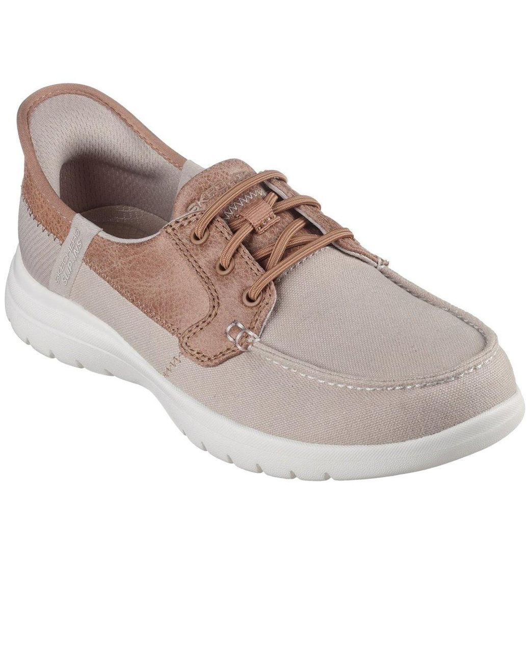 Skechers Gray On-The-Go Flex Palmilla Boat Trainers