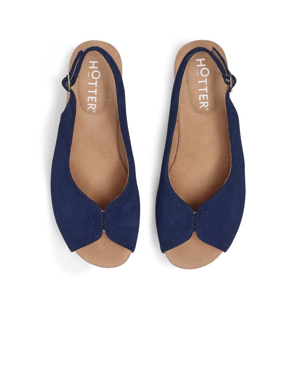 Hotter Blue Atlantic Wedge Sandals