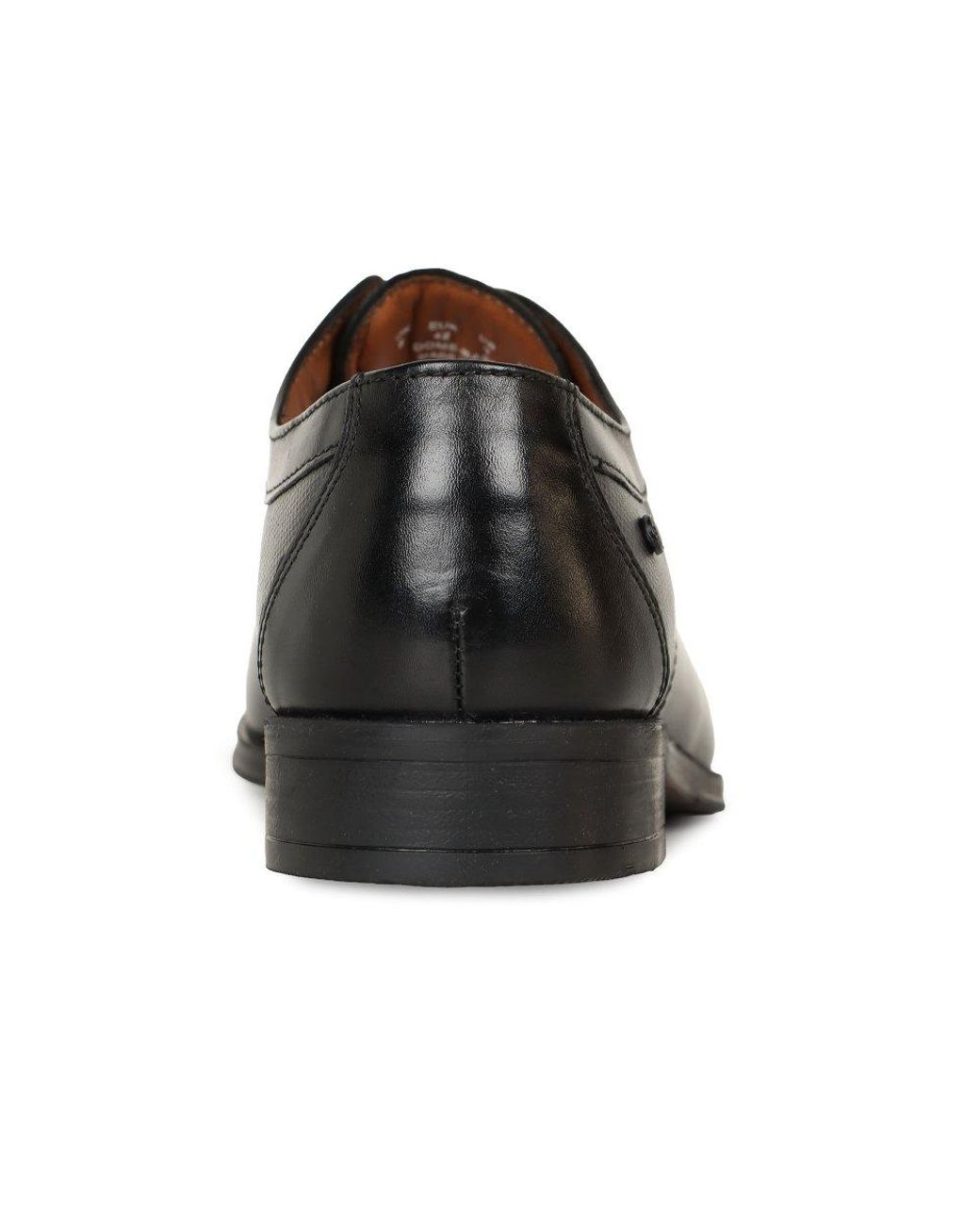 Base London Black Dome Classic Leather Shoes for men