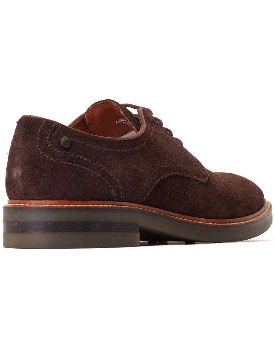 Base London Brown Mawley Derby Shoes for men