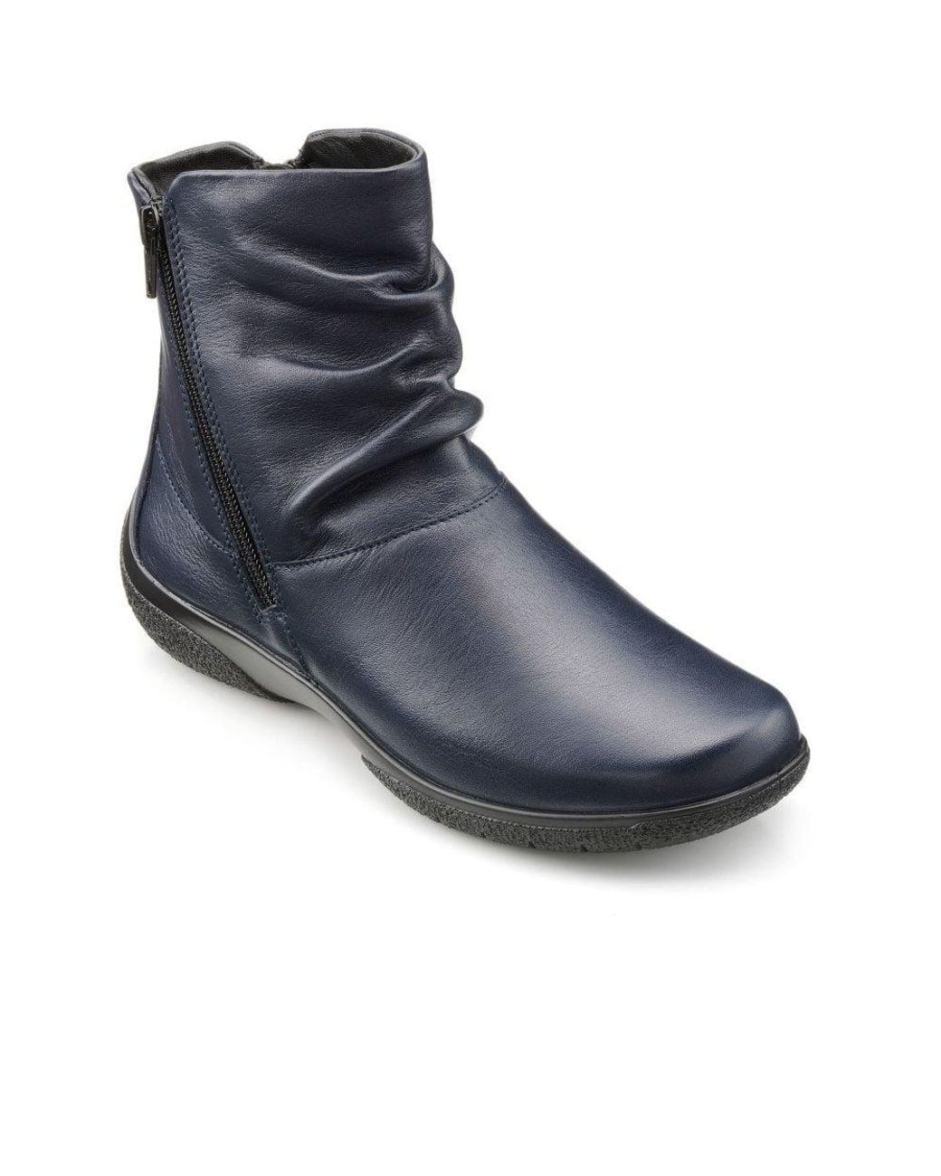 Hotter Blue Whisper Ankle Boots