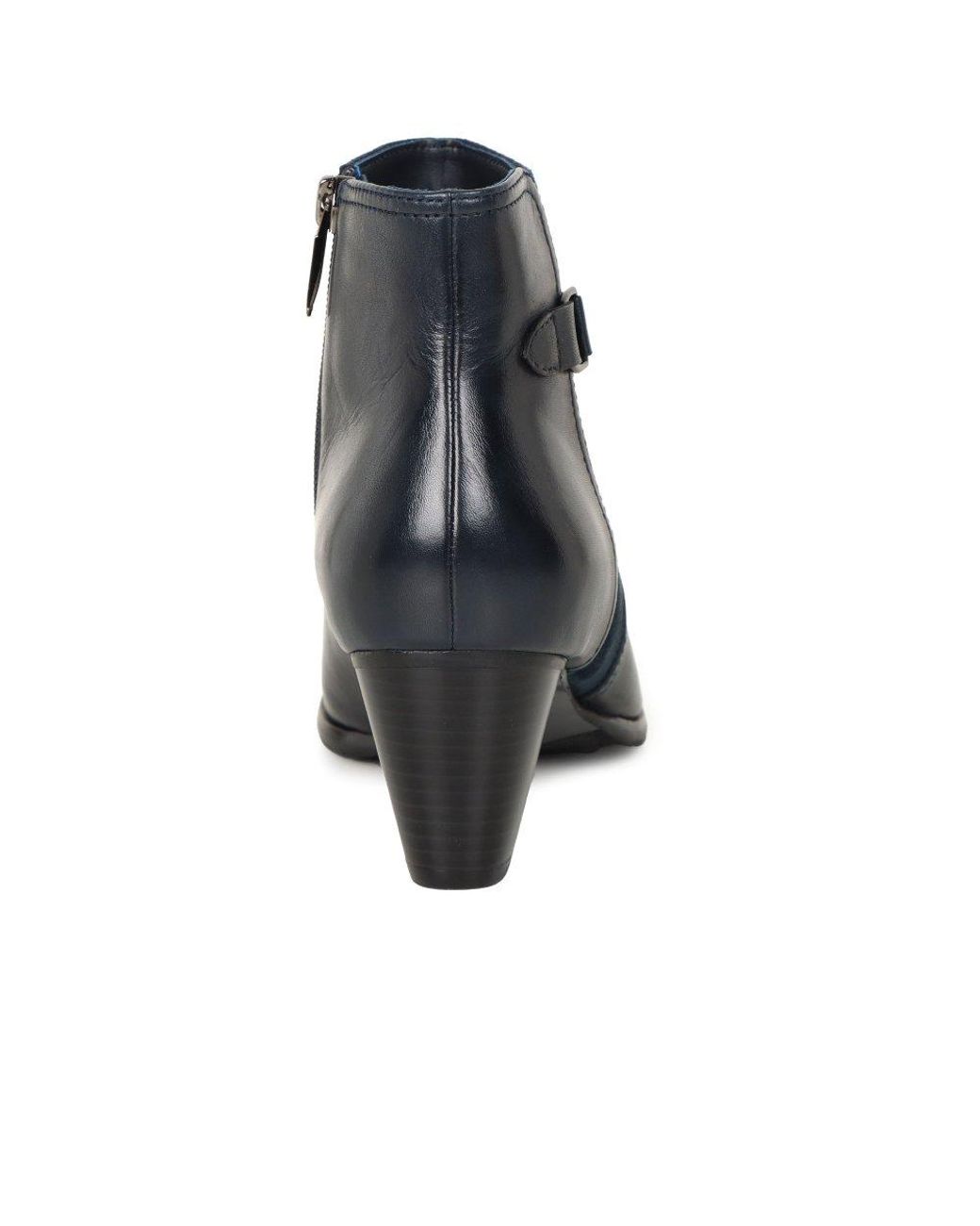 Regarde Le Ciel Blue Sonia 148 Ankle Boots Lea/Suede