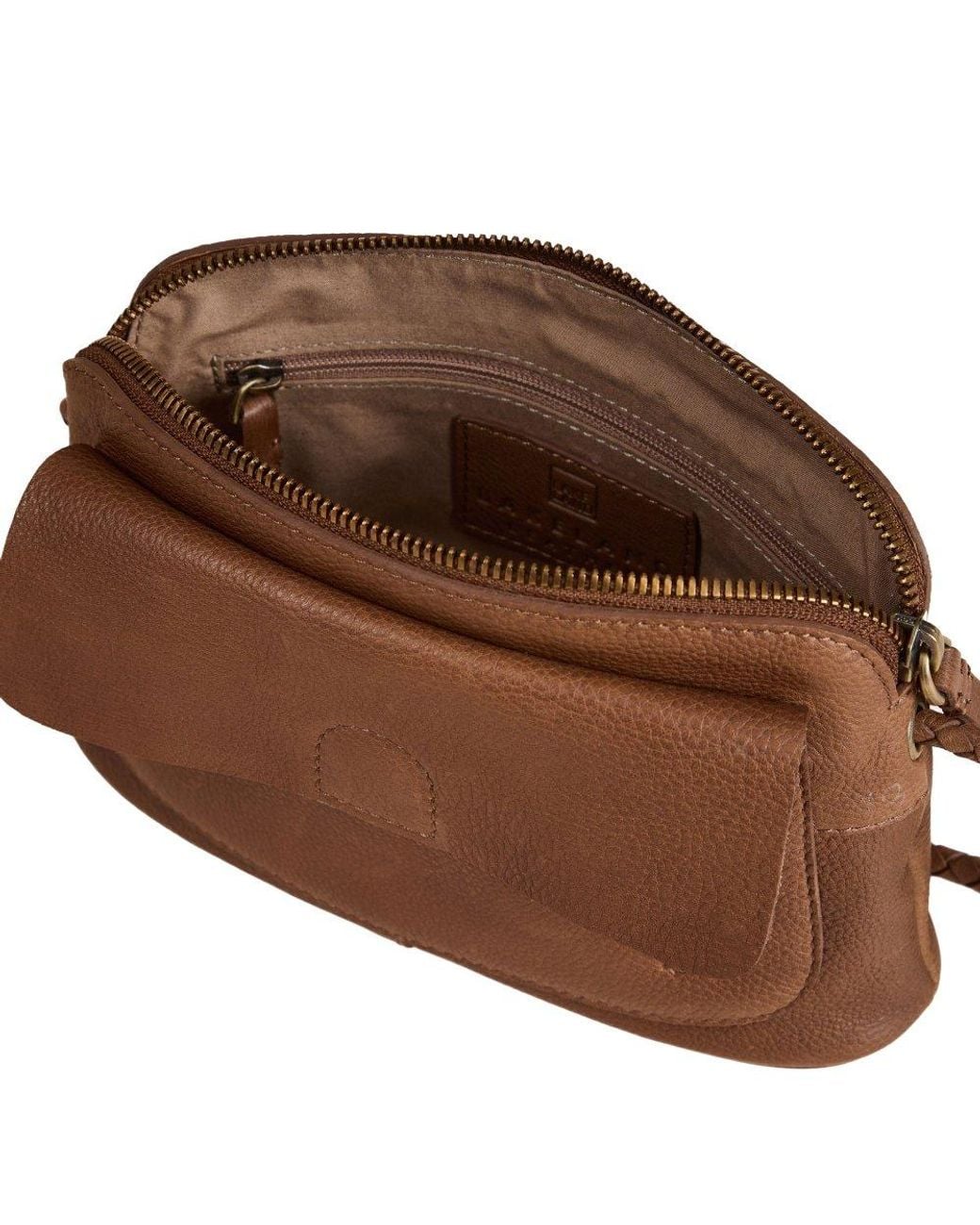 Lakeland Leather Brown Staveley Cross Handbag