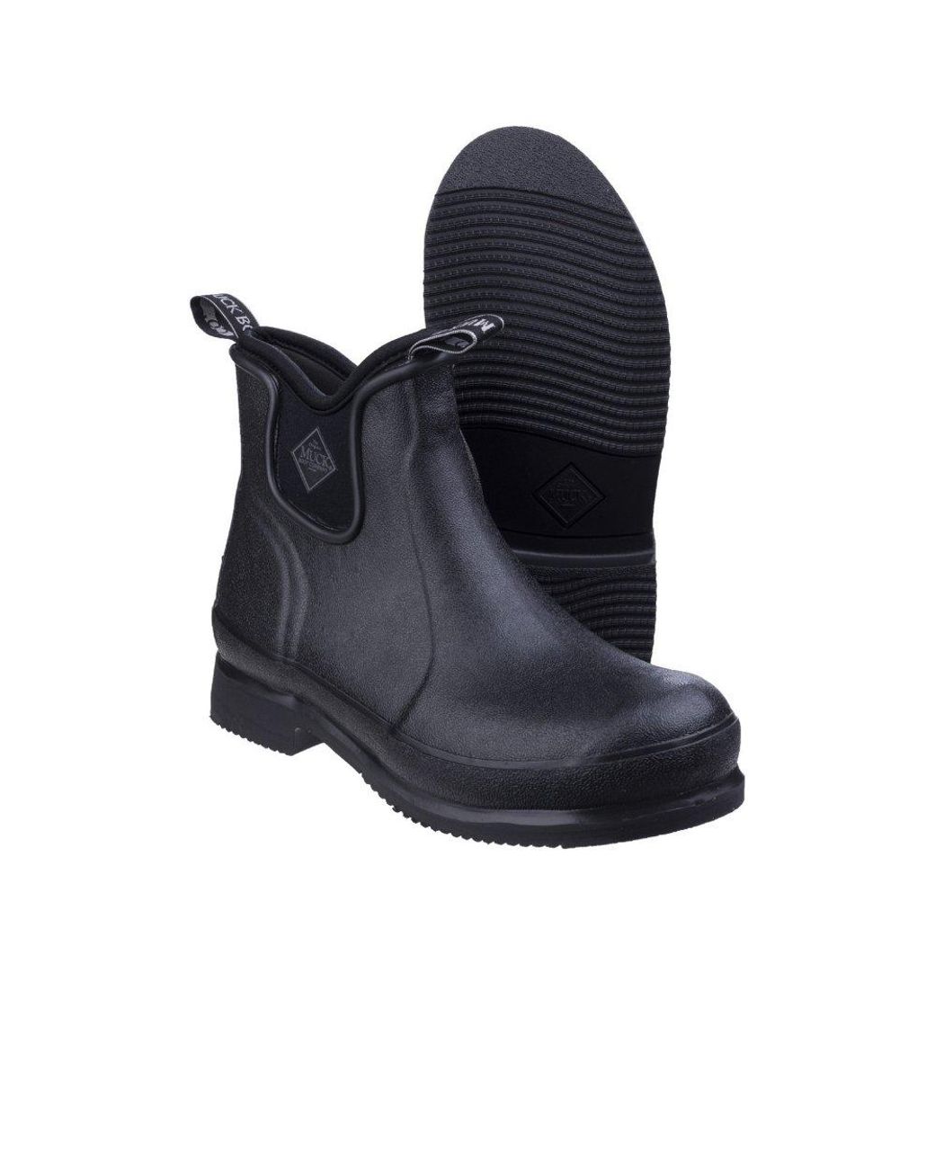Muck Boot Black Wear Stable Yard Short Wellingtons
