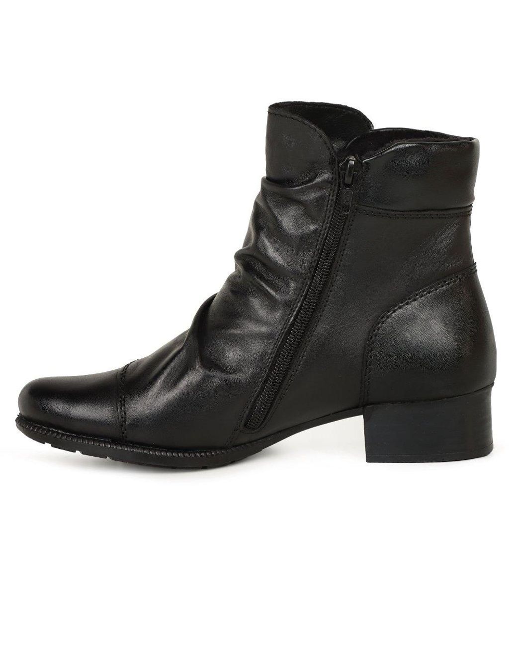 Rieker Black Pickering Ankle Boots