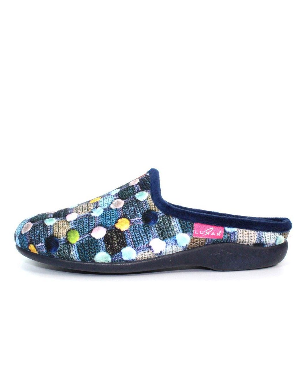 Lunar Blue Crackle Slippers