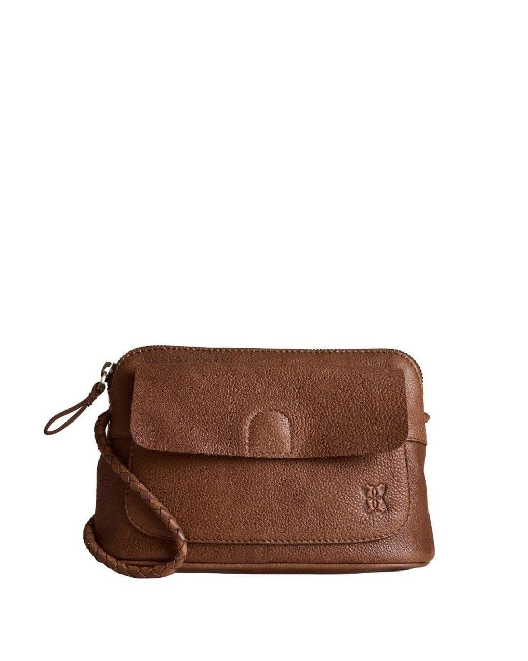 Lakeland Leather Brown Staveley Cross Handbag