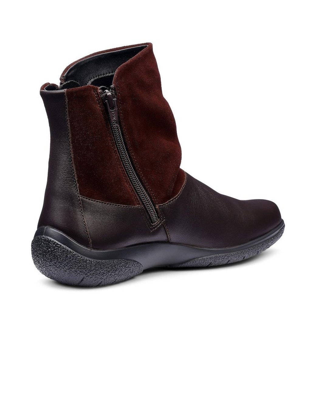 Hotter Gray Whisper Ankle Boots
