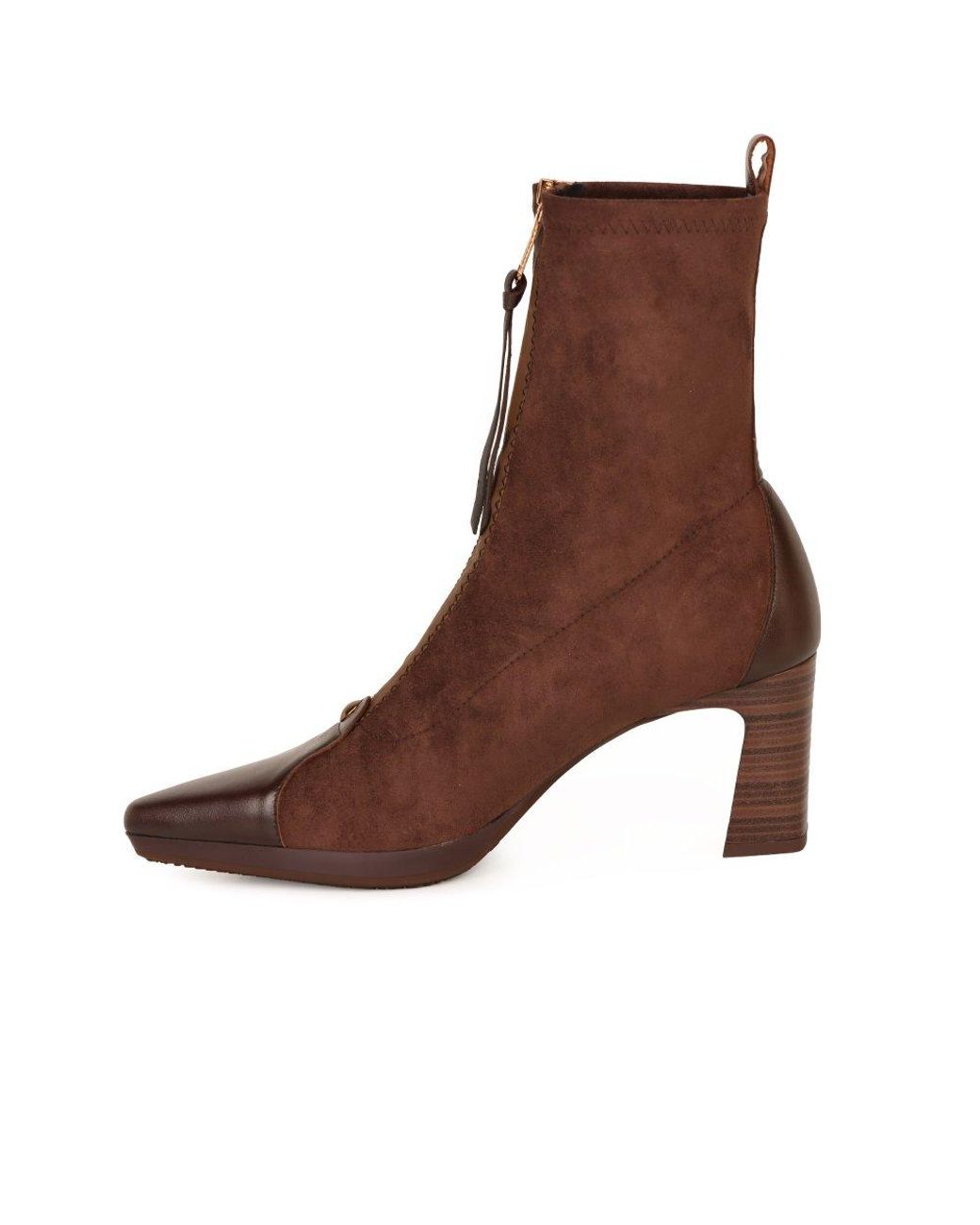 Hispanitas Brown Bangkok Zip Ankle Boots