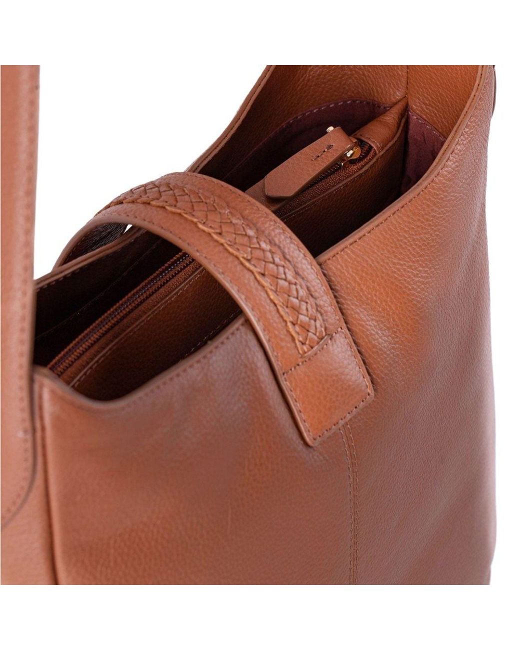 Lakeland Leather Brown Dalston Hobo Bag