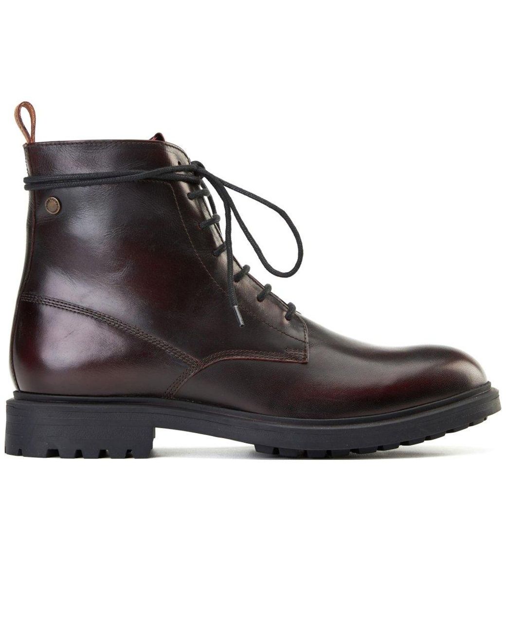 Base London Black Brunel 7 Eyelet Boot for men