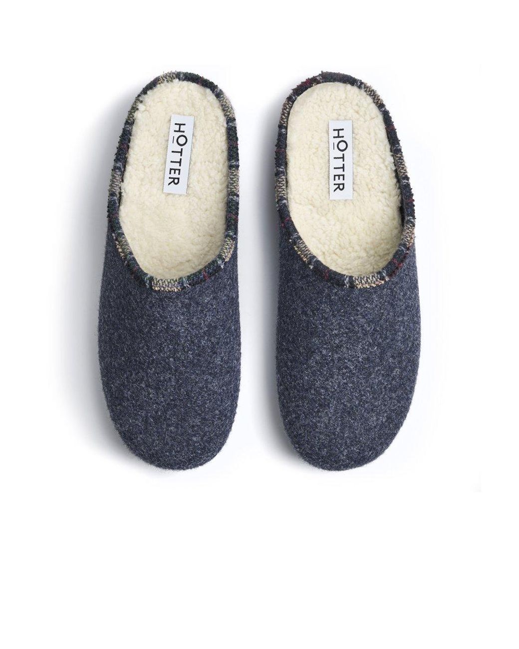 Hotter Blue Snooze Slippers for men