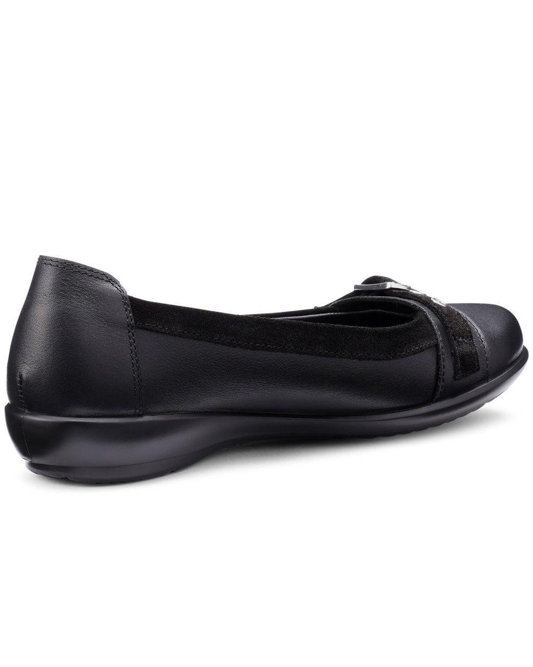 Hotter Black Sparrow Flat Pumps