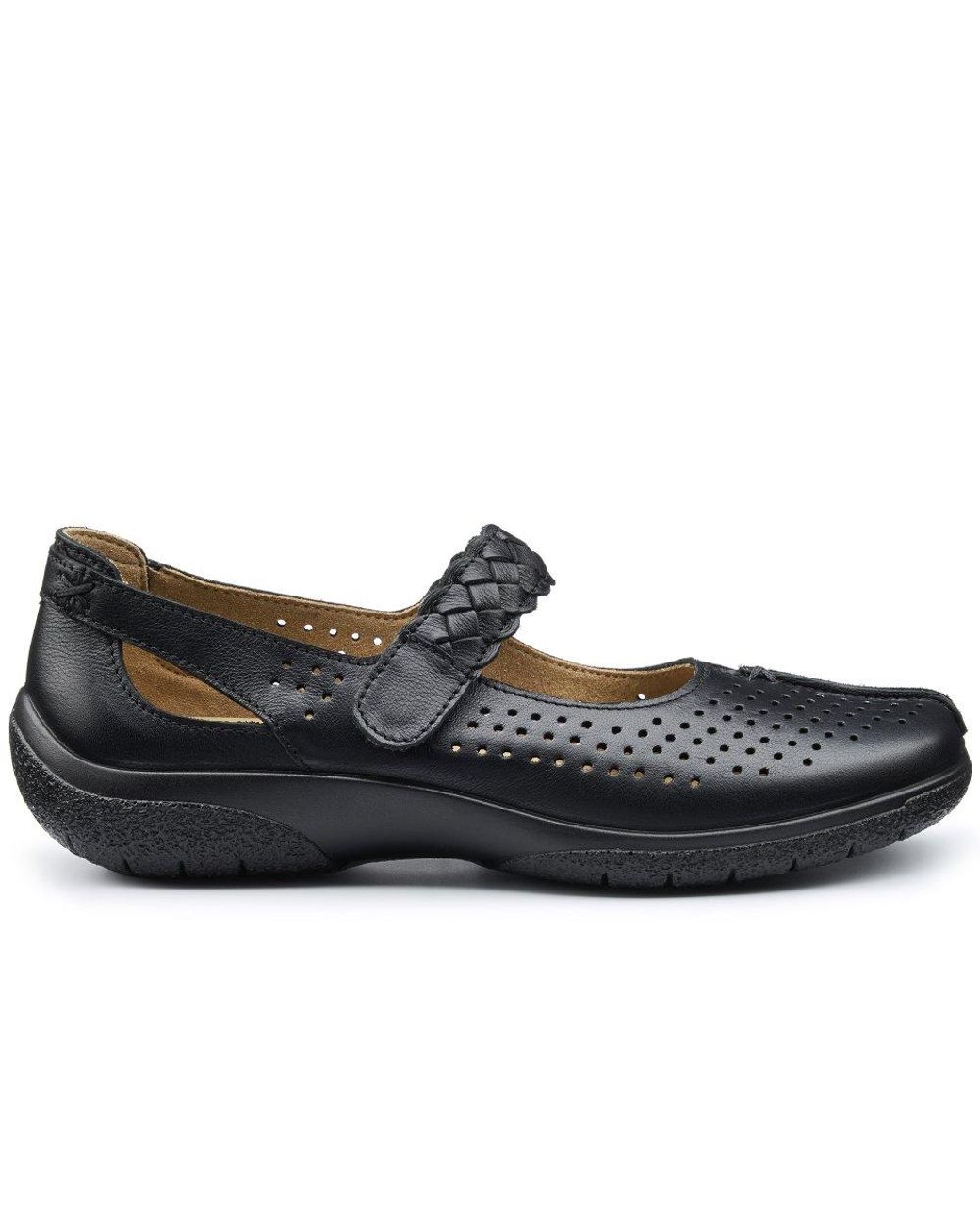 Hotter Black Quake Ii Mary Jane Shoes