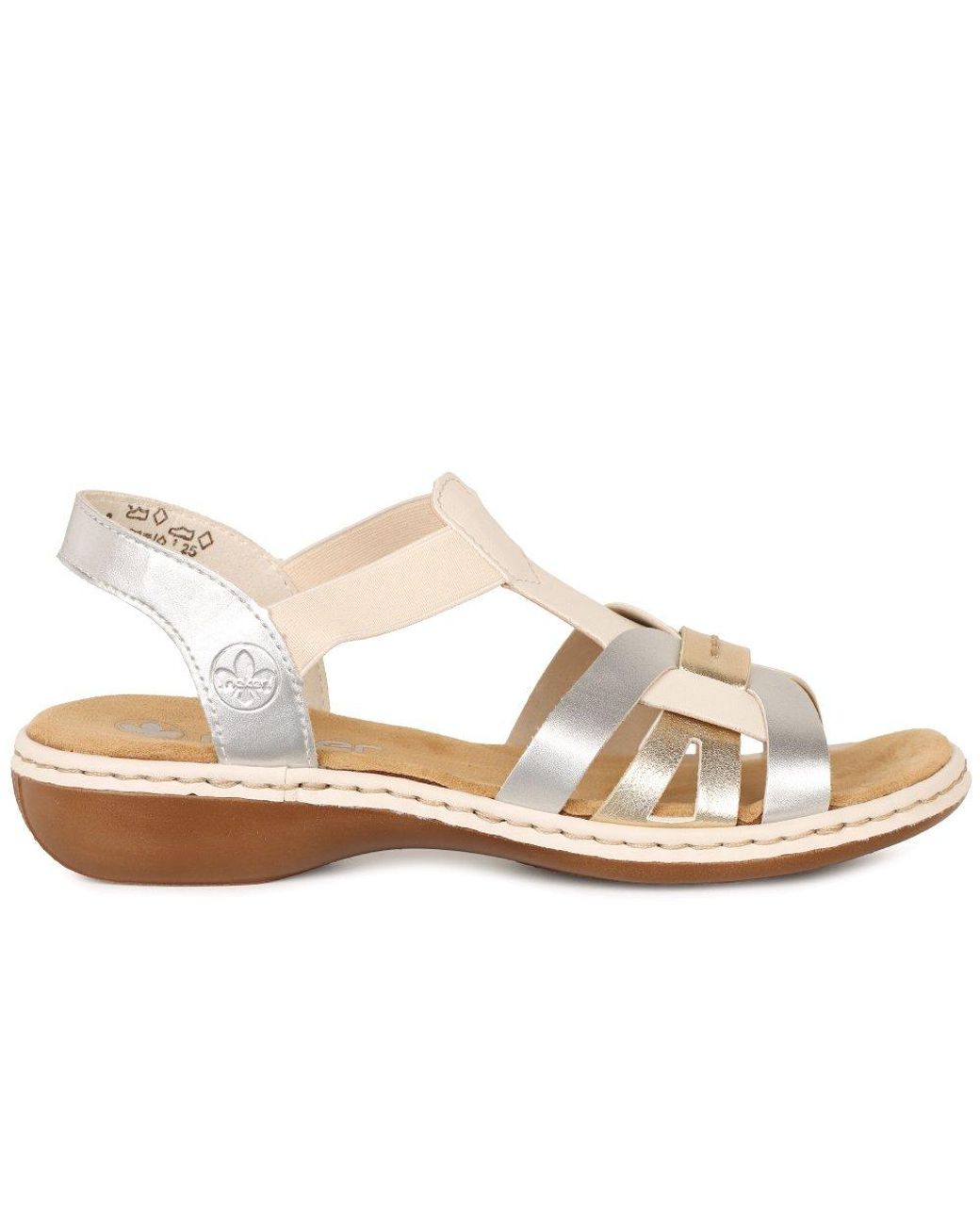 Rieker Metallic Globe Sandals