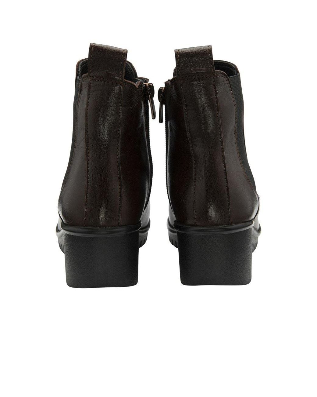 Lotus Black Dresden Chelsea Boots