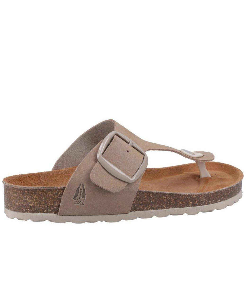Hush Puppies Brown Billie Toe Post Sandals