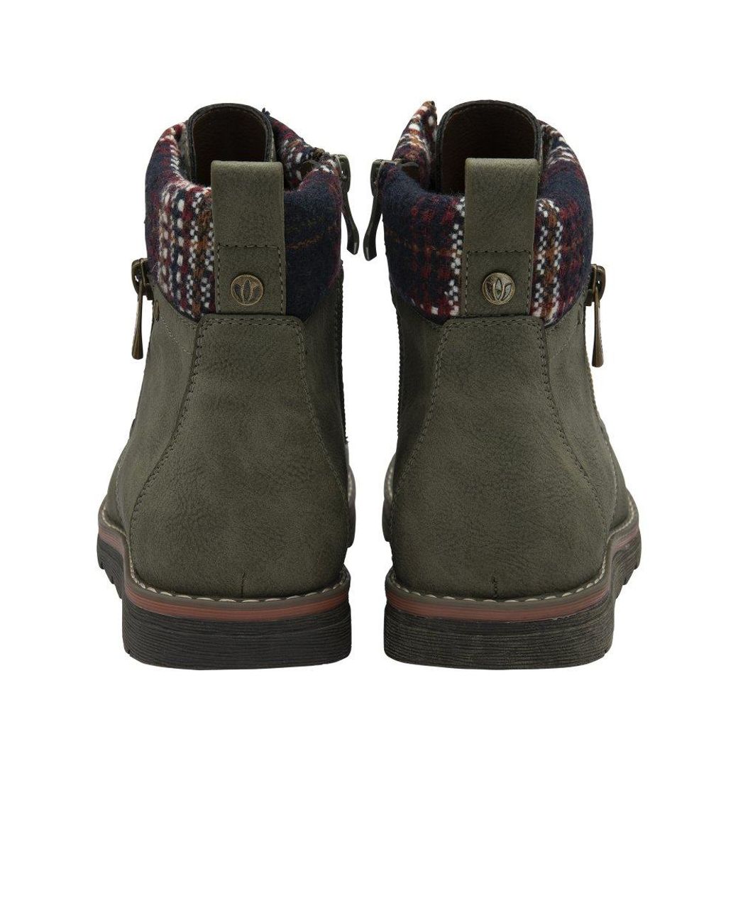 Lotus Green Montreal Ankle Boots