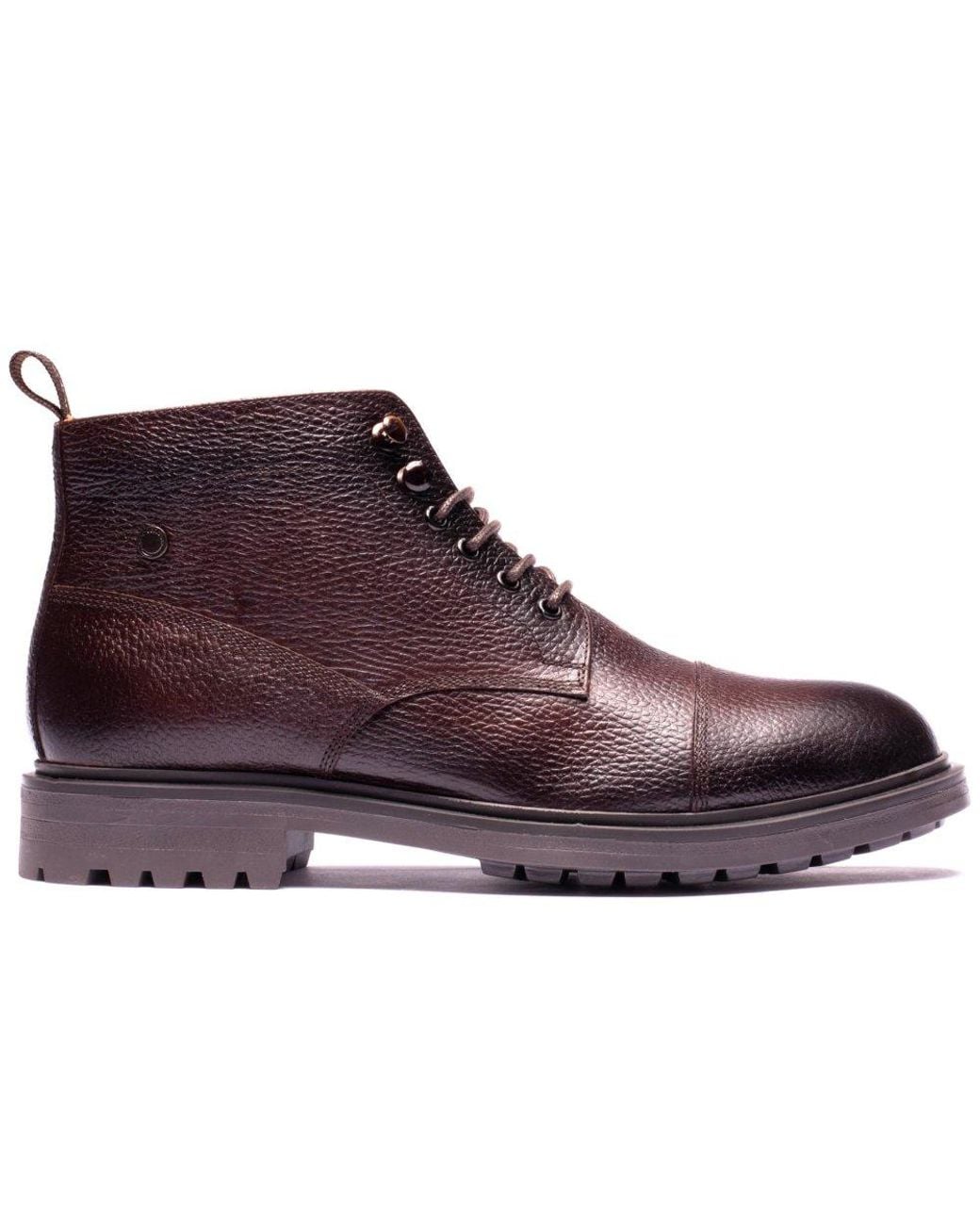 Base London Purple Mercer Toe Cap Boots for men