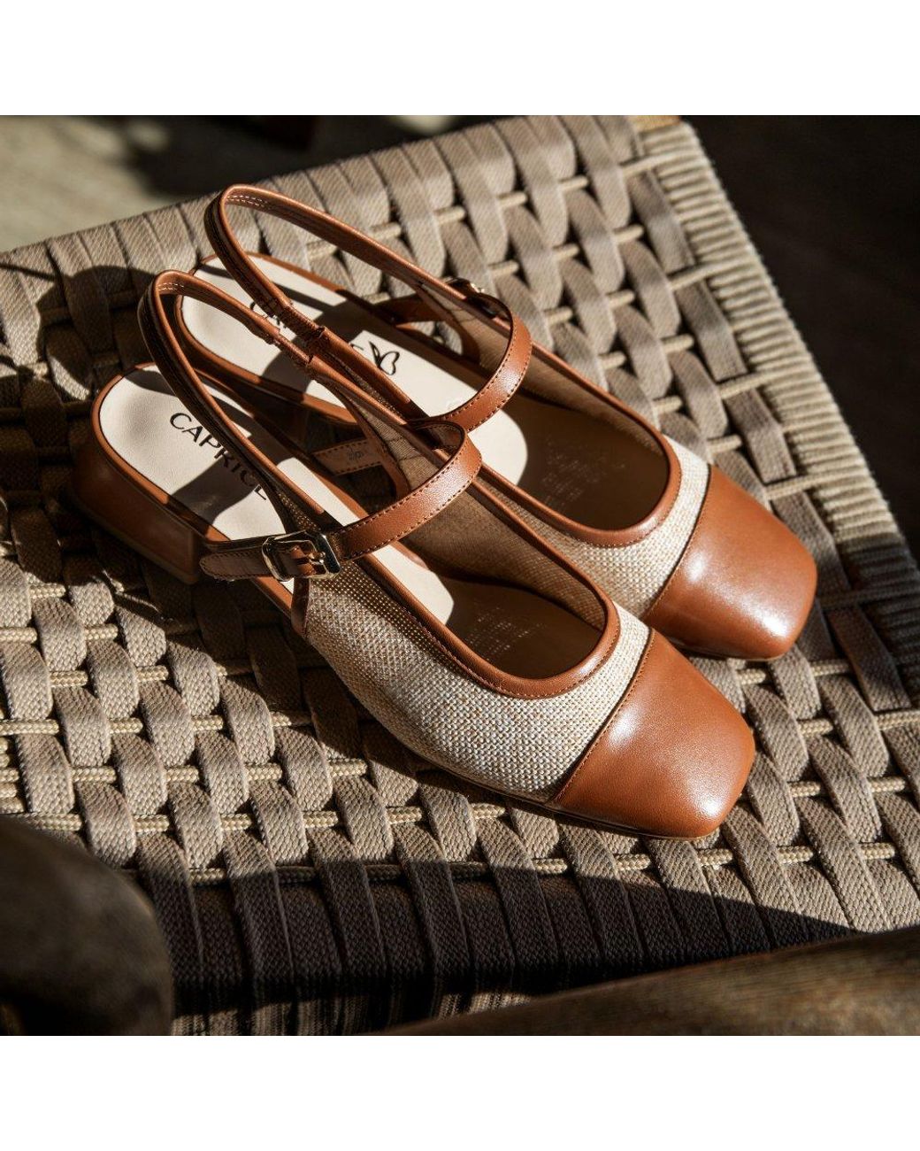 Caprice Brown Voyage Open Court Shoes