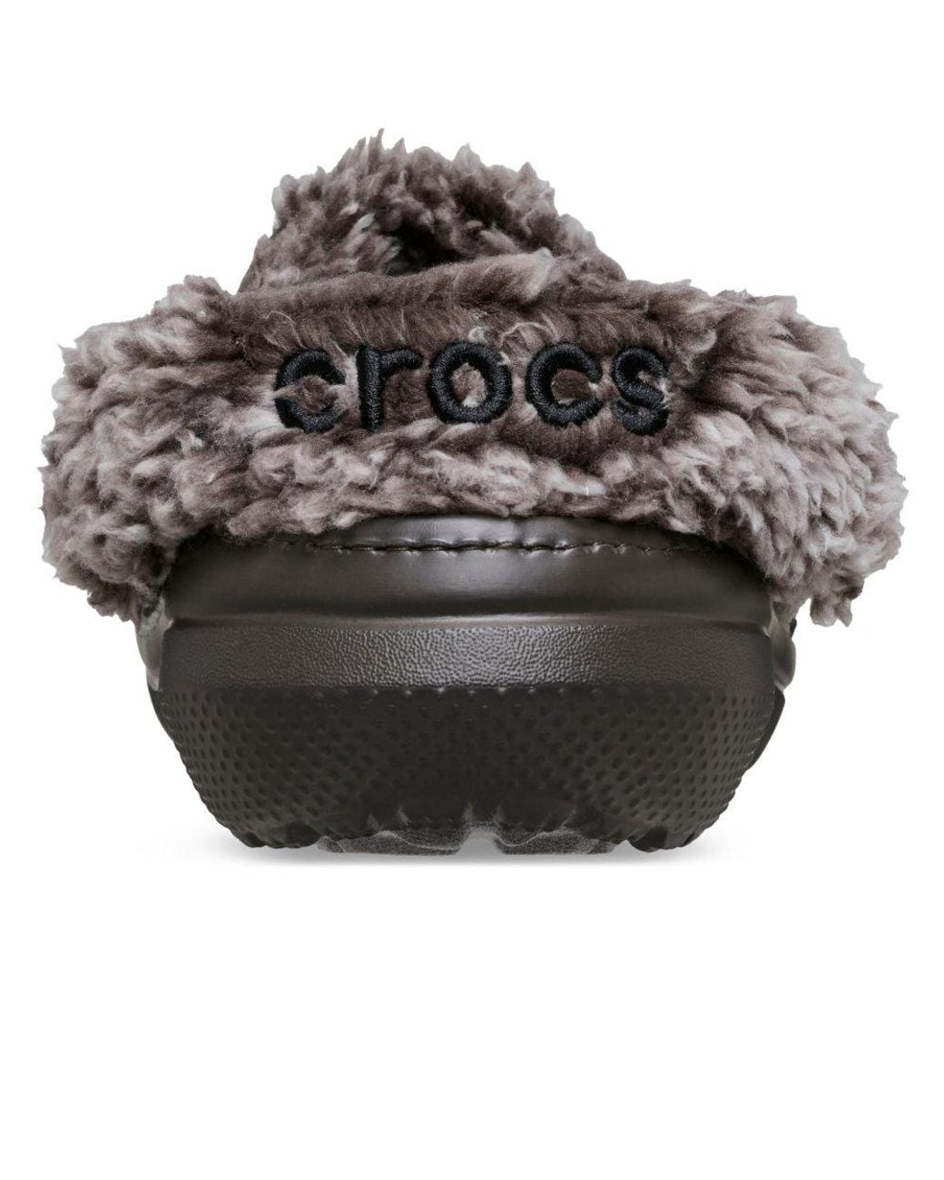 CROCSTM Black Classic Fleece Lined Clogs for men