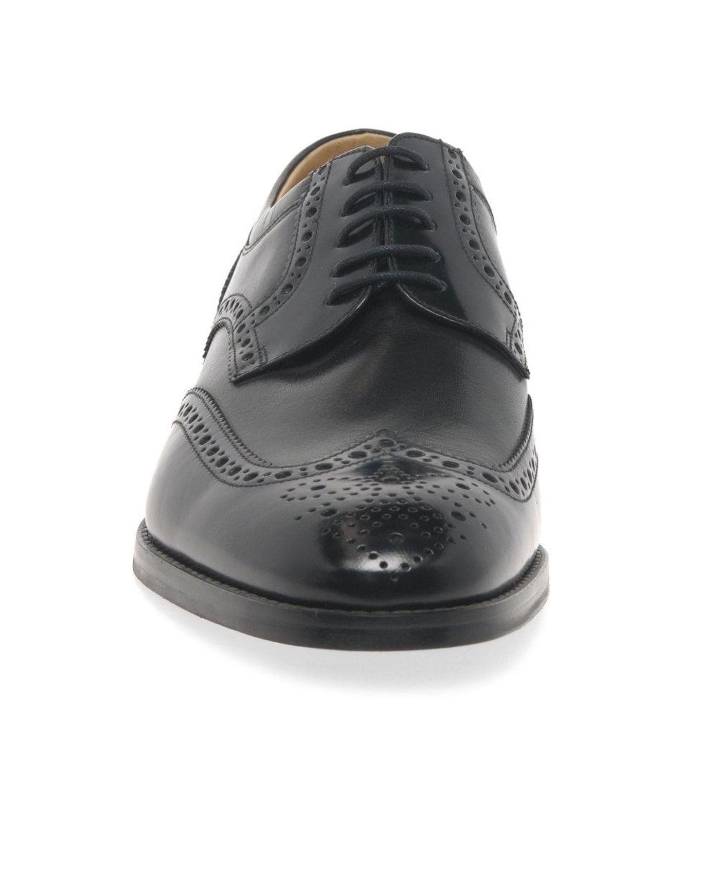 Loake Black Pangbourne Lace Up Formal Shoes for men