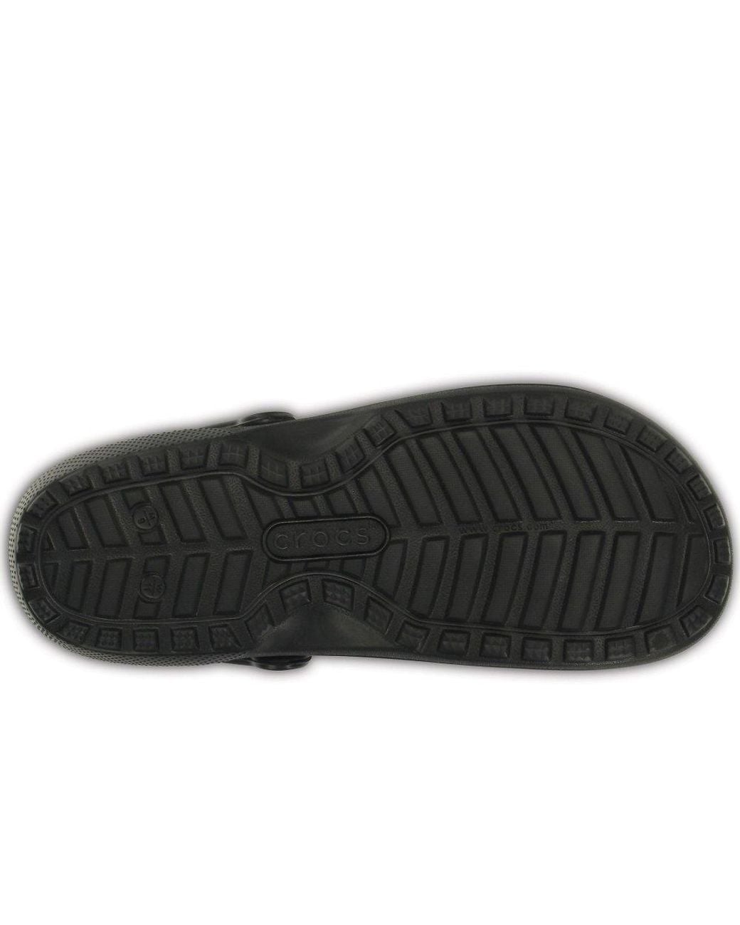 CROCSTM Black Classic Lined Clogs for men