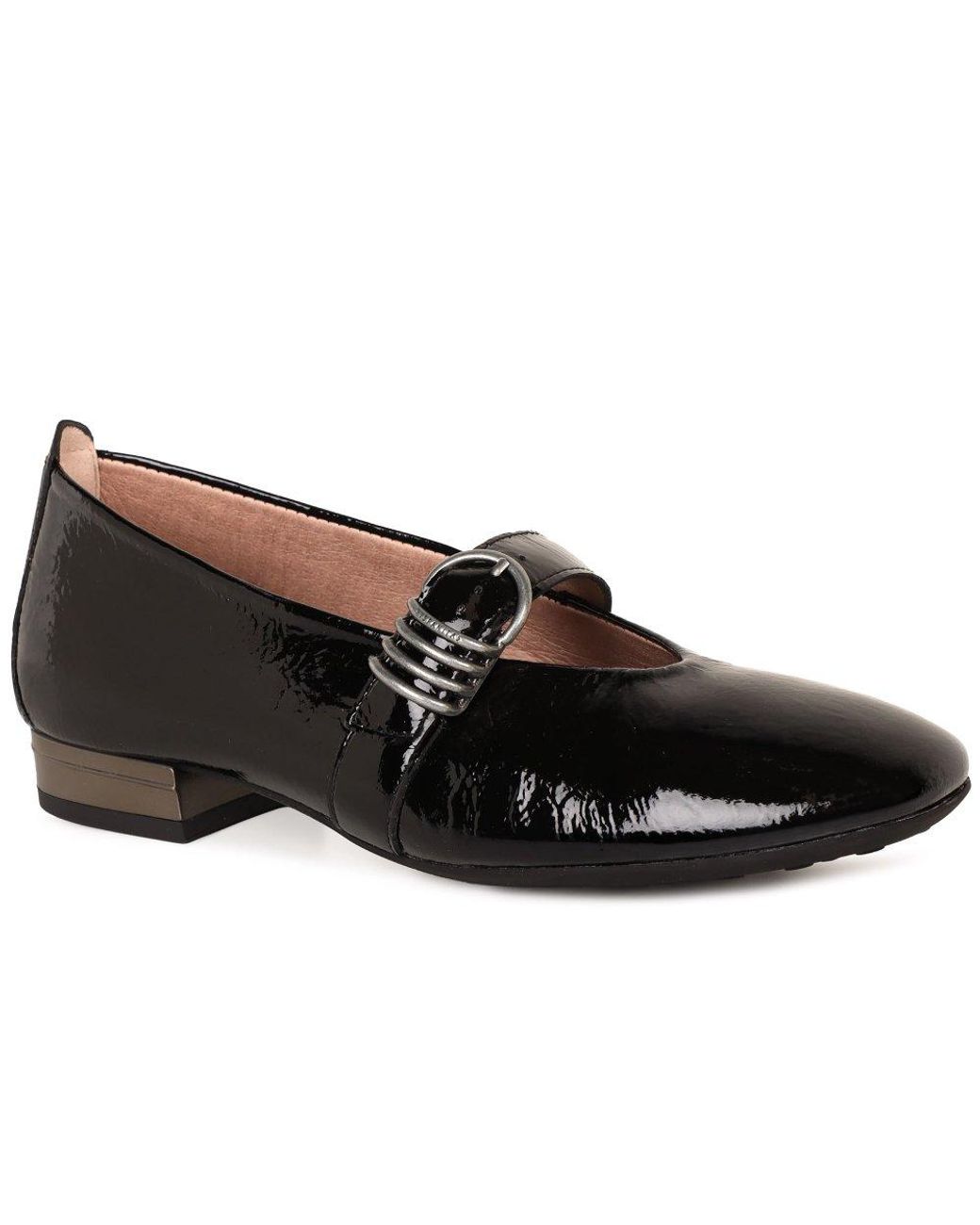 Hispanitas Black Oslo Mary Jane Court Shoes