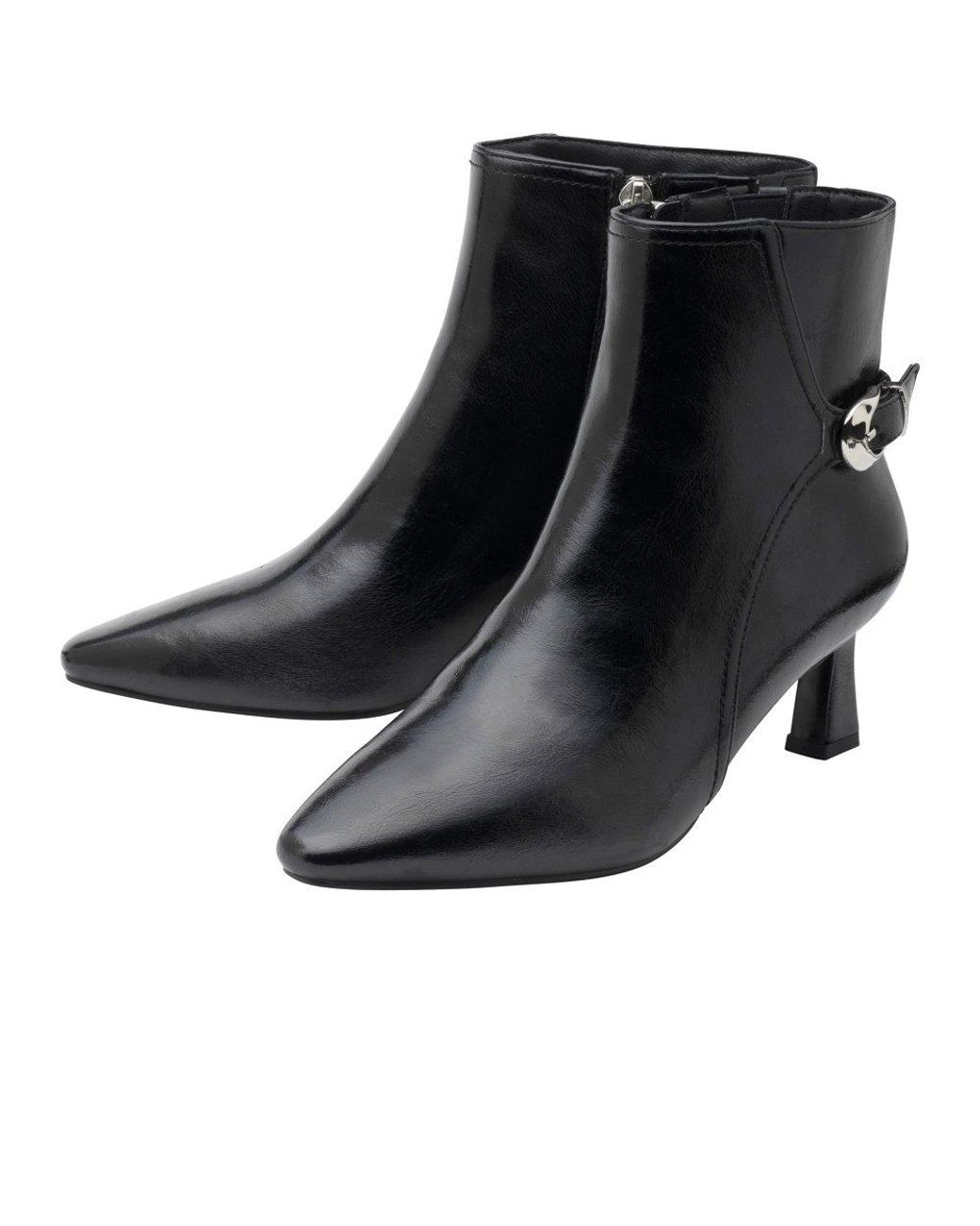 Lotus Black Ripley Ankle Boots