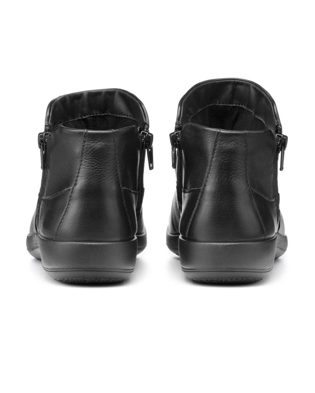 Hotter Black Murmur Extra Wide Ankle Boots