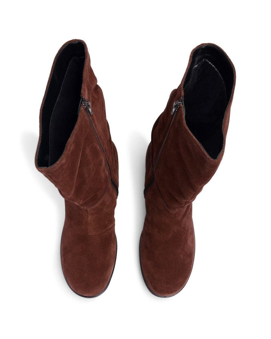 Hotter Brown Rhone Wide Fit Calf Boots