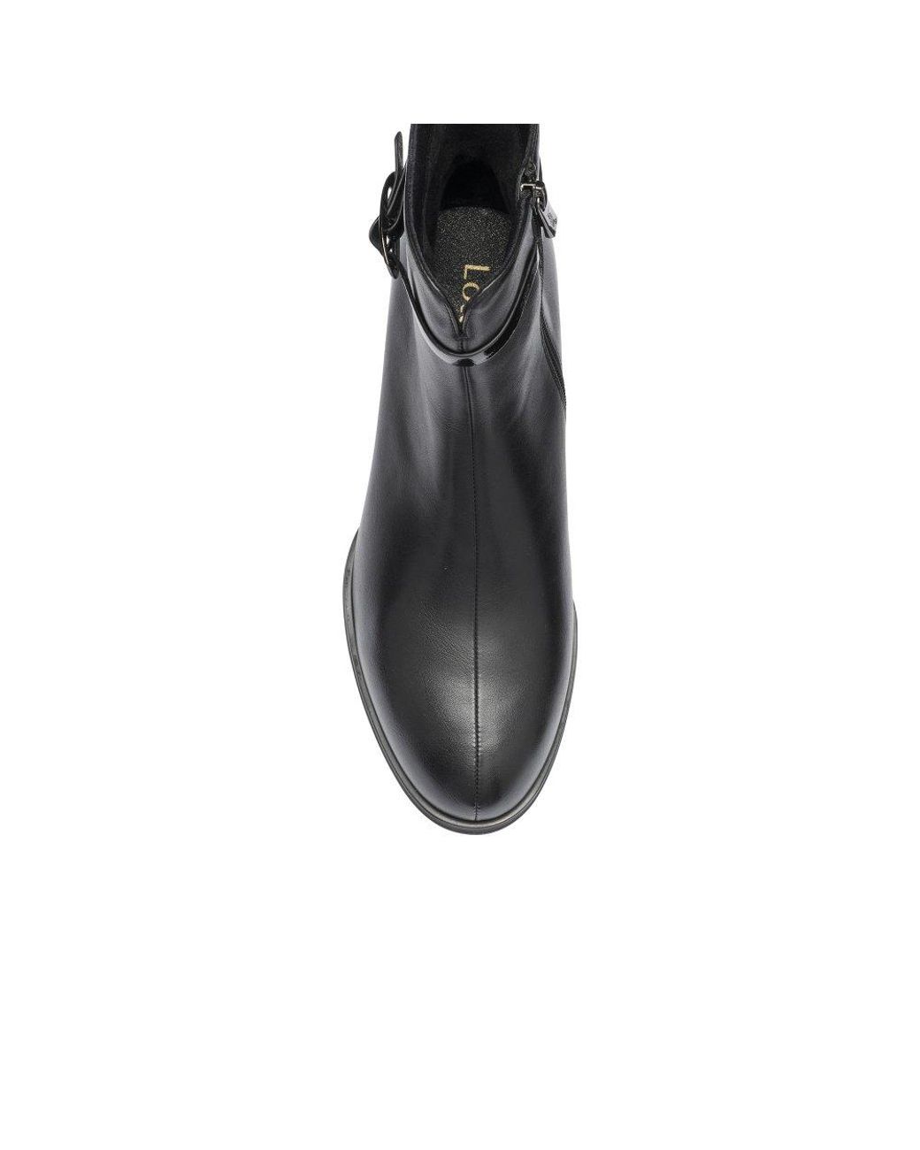 Lotus Black Unez Ankle Boots