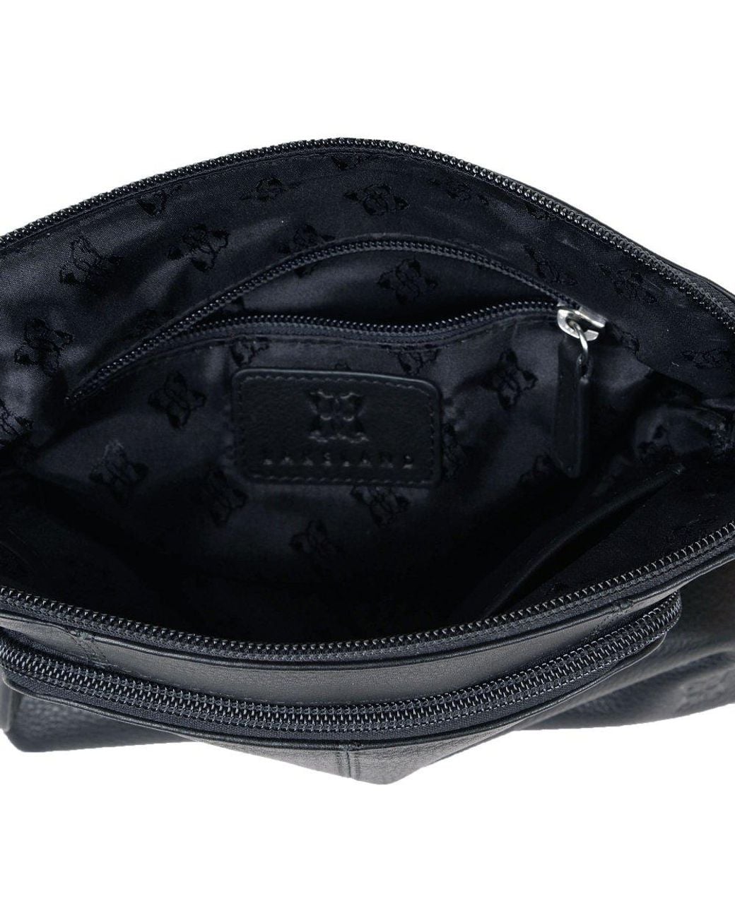Lakeland Leather Black Raven Cross Body Bag