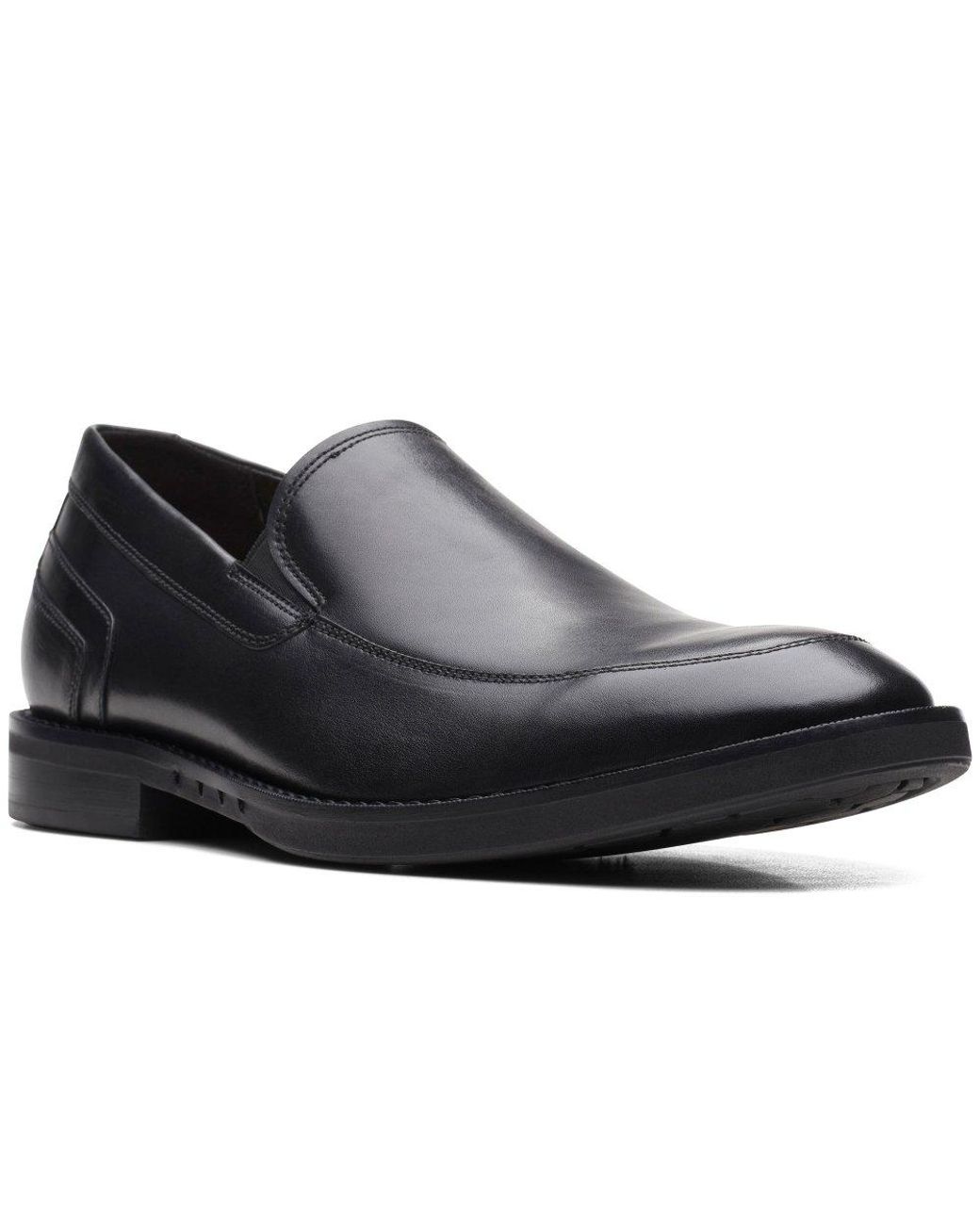 Clarks Un Hugh Step Formal Slip On Shoes in Black for Men | Lyst UK