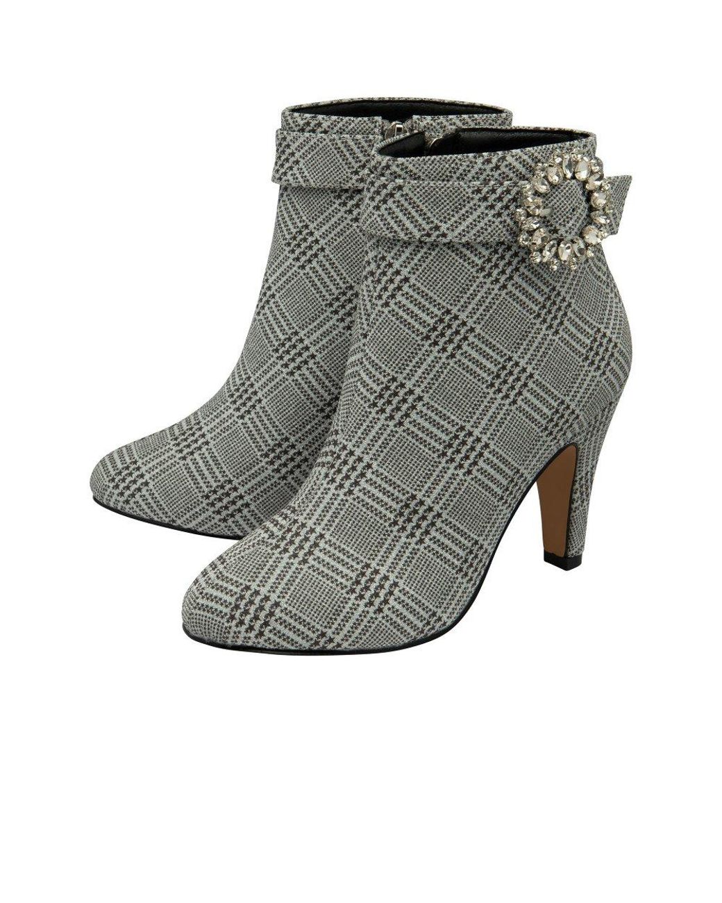 Lotus Gray Adele Ankle Boots