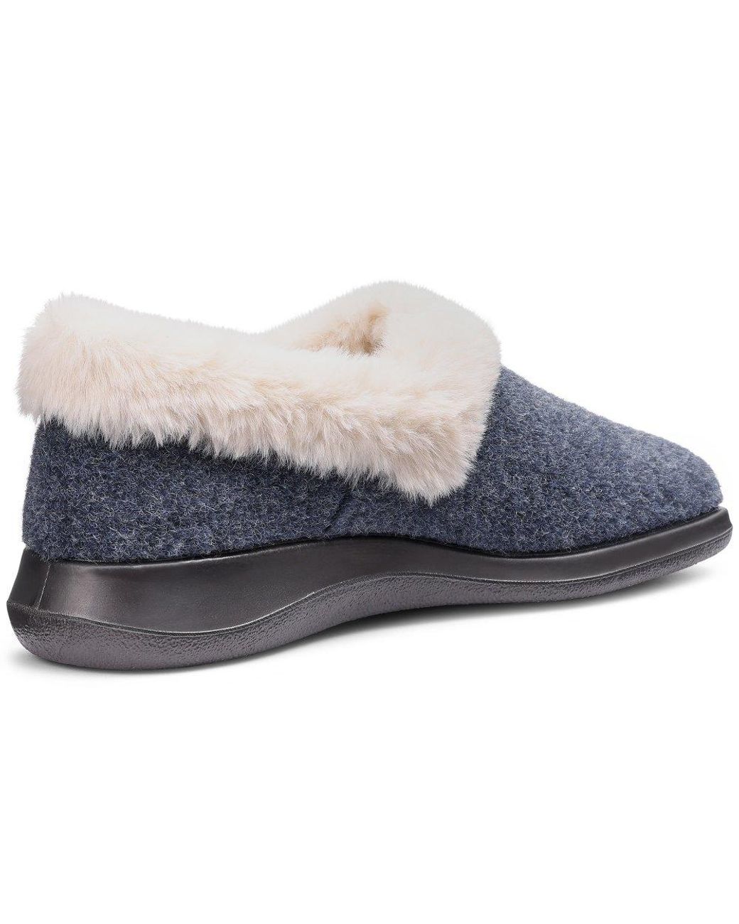 Hotter Blue Snug Ii Wide Fit Slippers