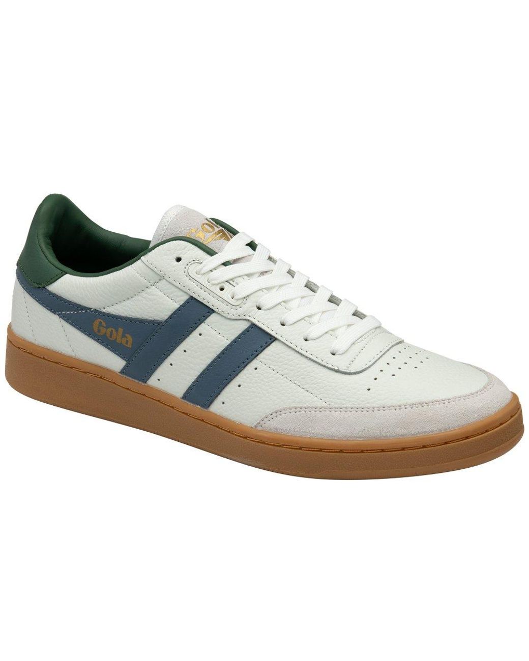 Gola White Contact Leather Trainers for men