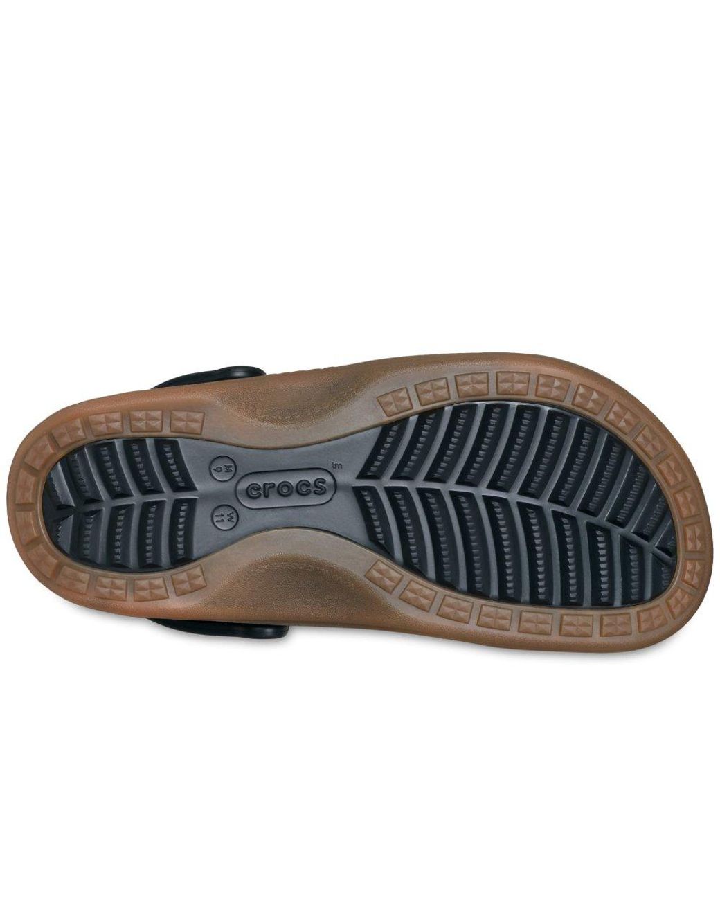 CROCSTM Black Classic Evo Gum Clogs for men