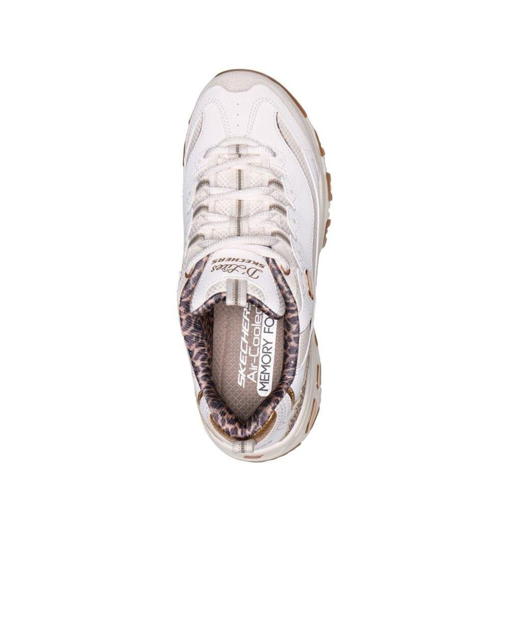 Skechers White Dlites Wild Charm Trainers