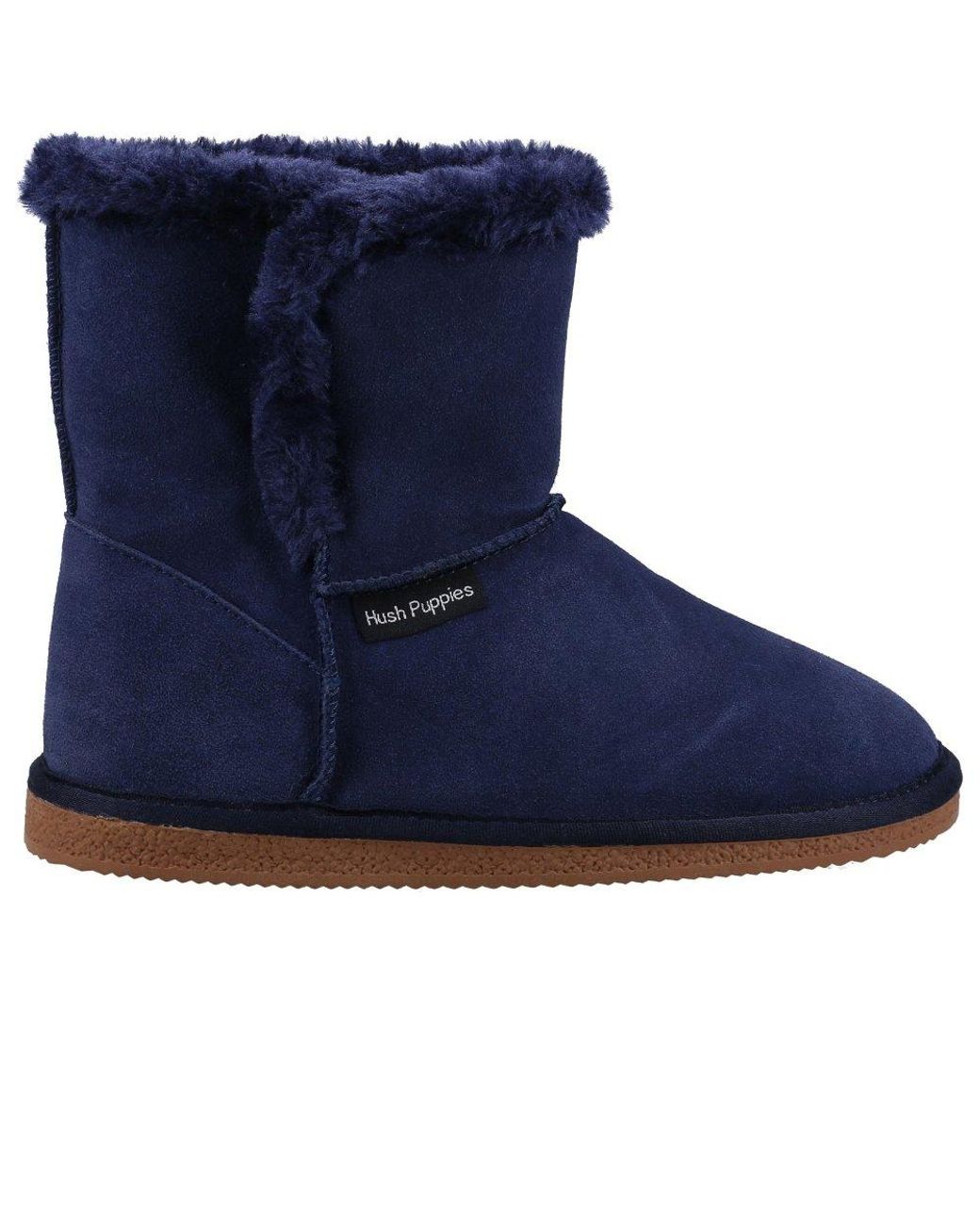 Hush Puppies Blue Ashleigh Slipper Boots