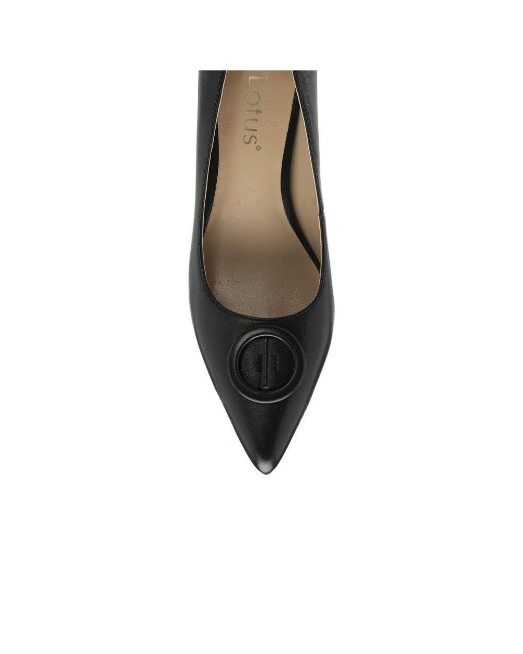 Lotus Black Henley Court Shoes
