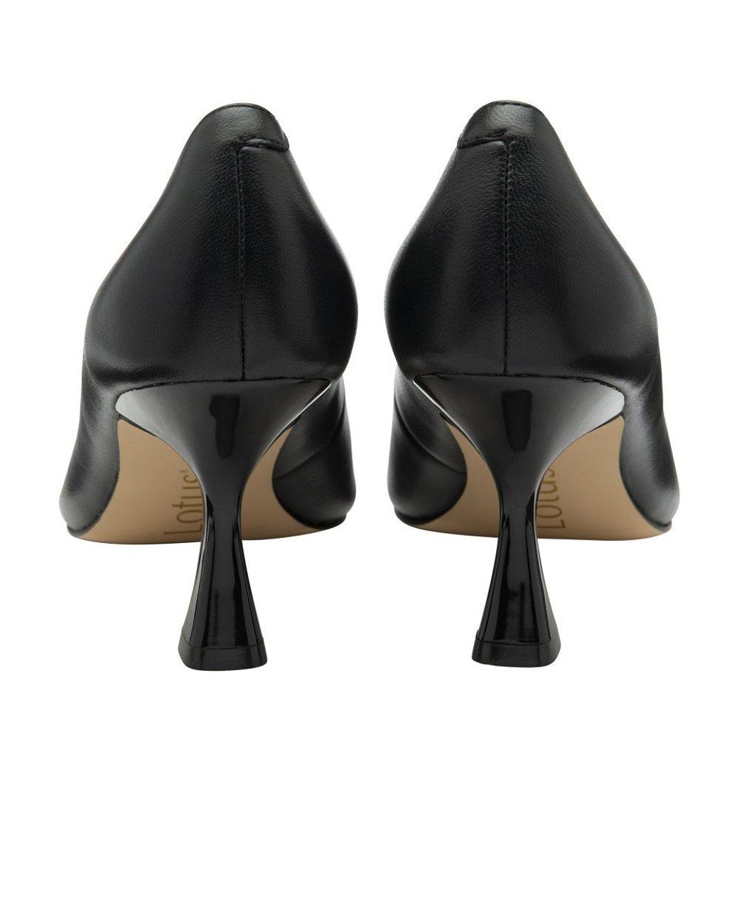 Lotus Black Henley Court Shoes