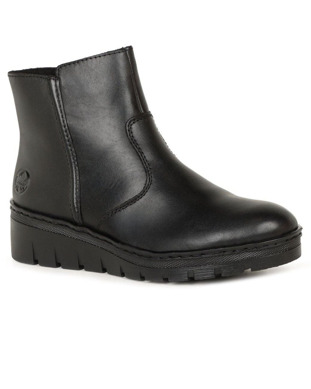 Rieker Black Capital Ankle Boots
