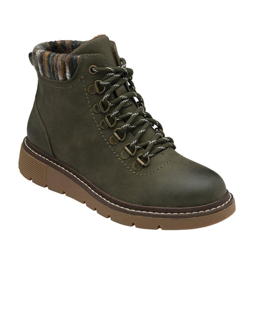 Lotus Green Myrtle Ankle Boots