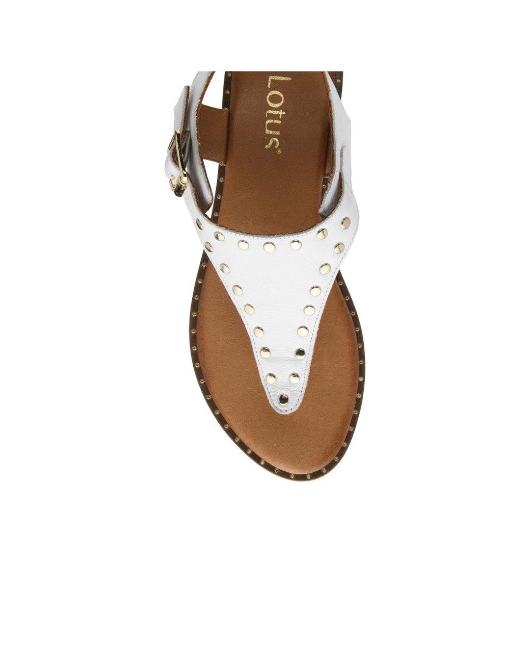 Lotus Metallic Juanita Toe Post Sandals