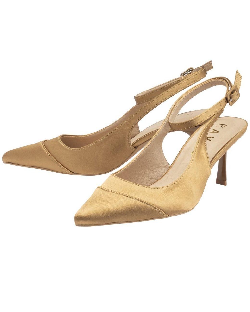 Ravel Metallic Catrine Slingback Court Shoes