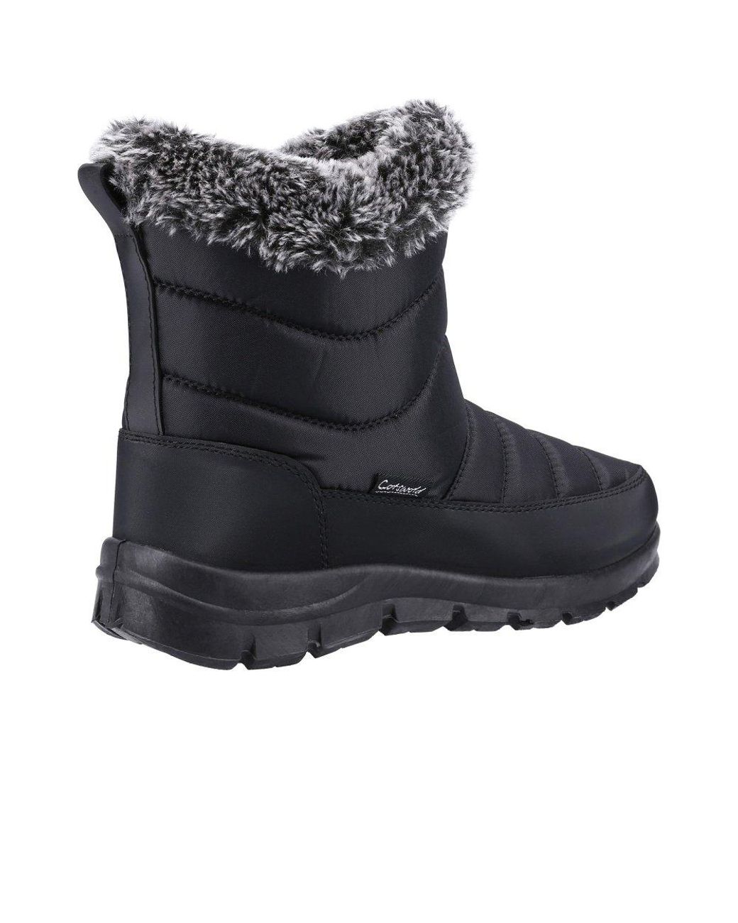 Cotswold Black Longleat Snow Boots