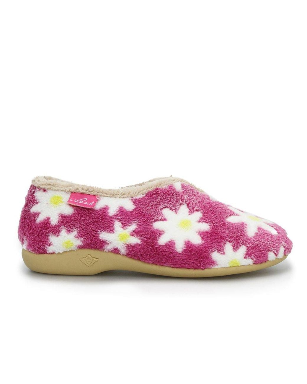 Lunar Pink Daisy Slippers