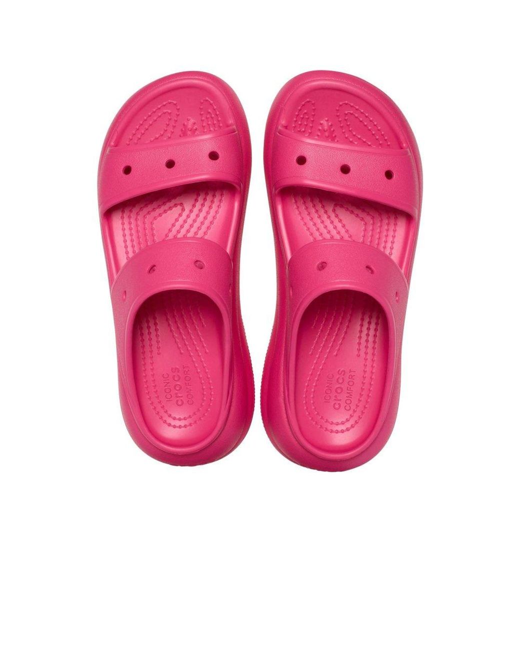 CROCSTM Pink Classic Crush Sandals