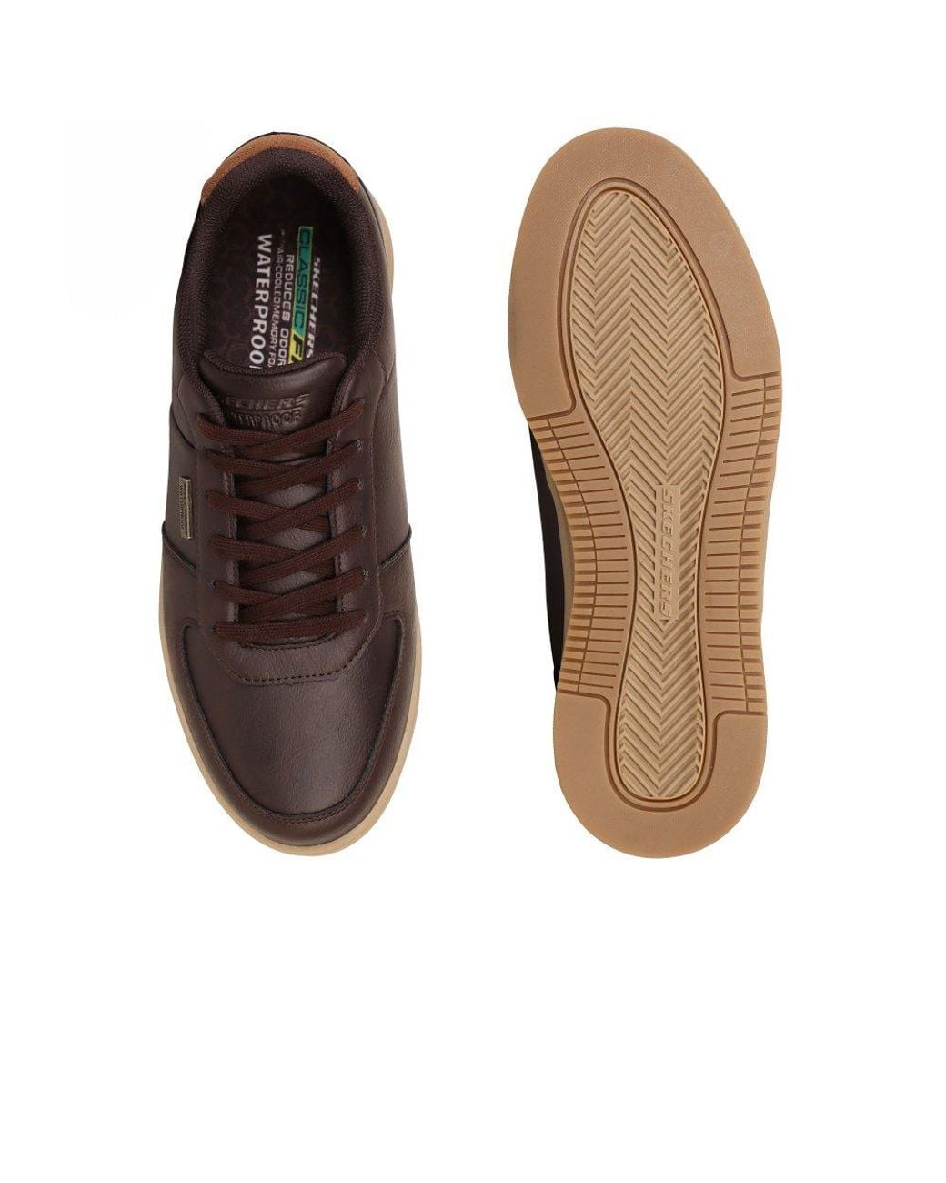 Skechers Brown Palmiro Monty Waterproof Trainers for men